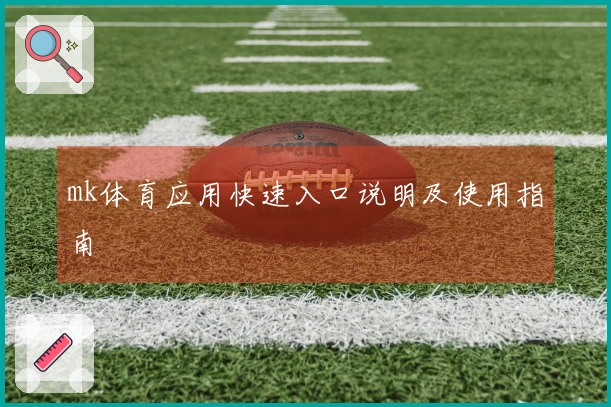 mk体育应用快速入口说明及使用指南